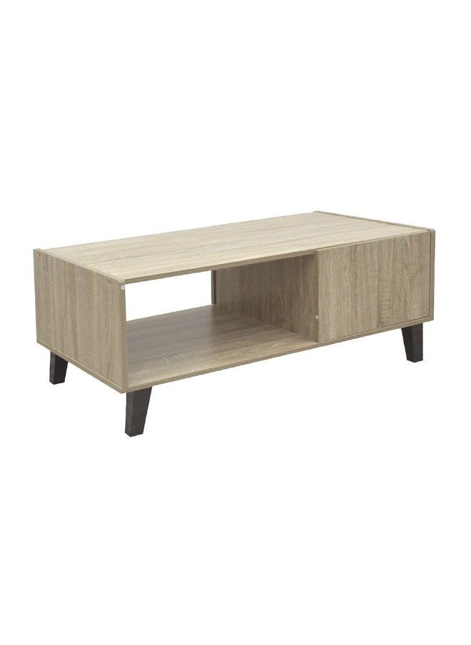 DANUBE HOME Supreme Coffee Table With Storage Modern And Stylish Living Room Table Durable Wooden Coffee Table With Hidden Storage Elegant Home DÃ©cor Space-Saving Design - French Sonoma Oak  - Image 1