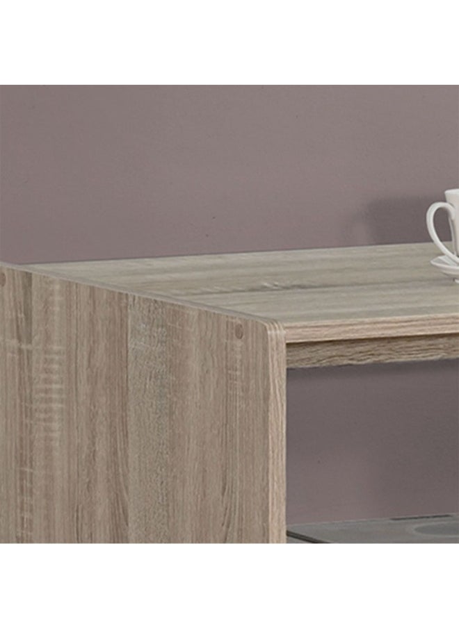 DANUBE HOME Supreme Coffee Table With Storage Modern And Stylish Living Room Table Durable Wooden Coffee Table With Hidden Storage Elegant Home DÃ©cor Space-Saving Design - French Sonoma Oak  - Image 3