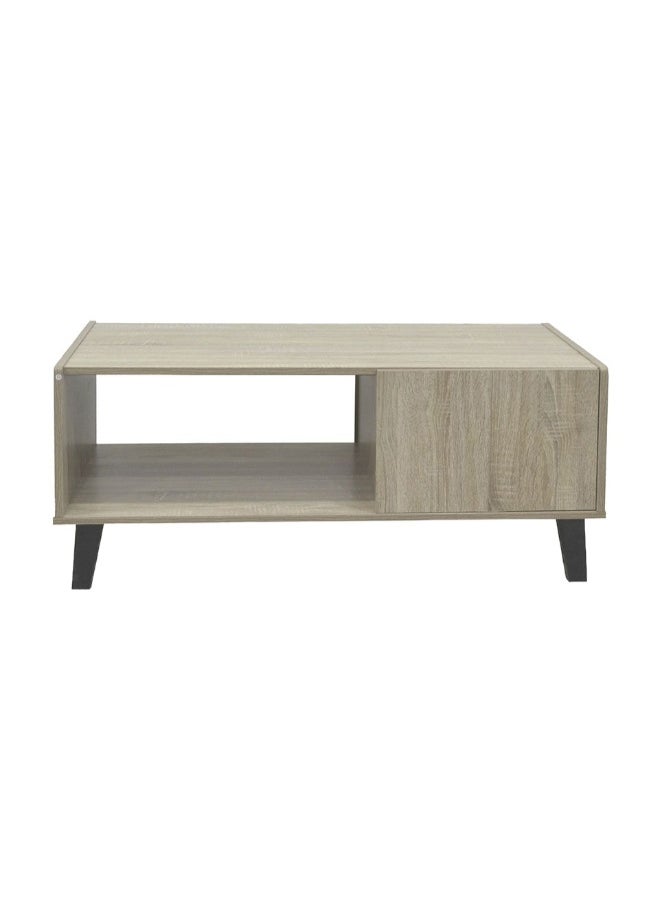 DANUBE HOME Supreme Coffee Table With Storage Modern And Stylish Living Room Table Durable Wooden Coffee Table With Hidden Storage Elegant Home DÃ©cor Space-Saving Design - French Sonoma Oak  - Image 5