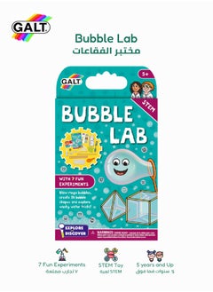 Galt Toys STEM Bubble Lab Kit for Kids 5+ | Create Mega Bubbles | 3D Bubble Shapes | 7 Fun Experiments | Includes Lab Book | Age 5+ | Dimensions: 16x4x27cm  - Image 1