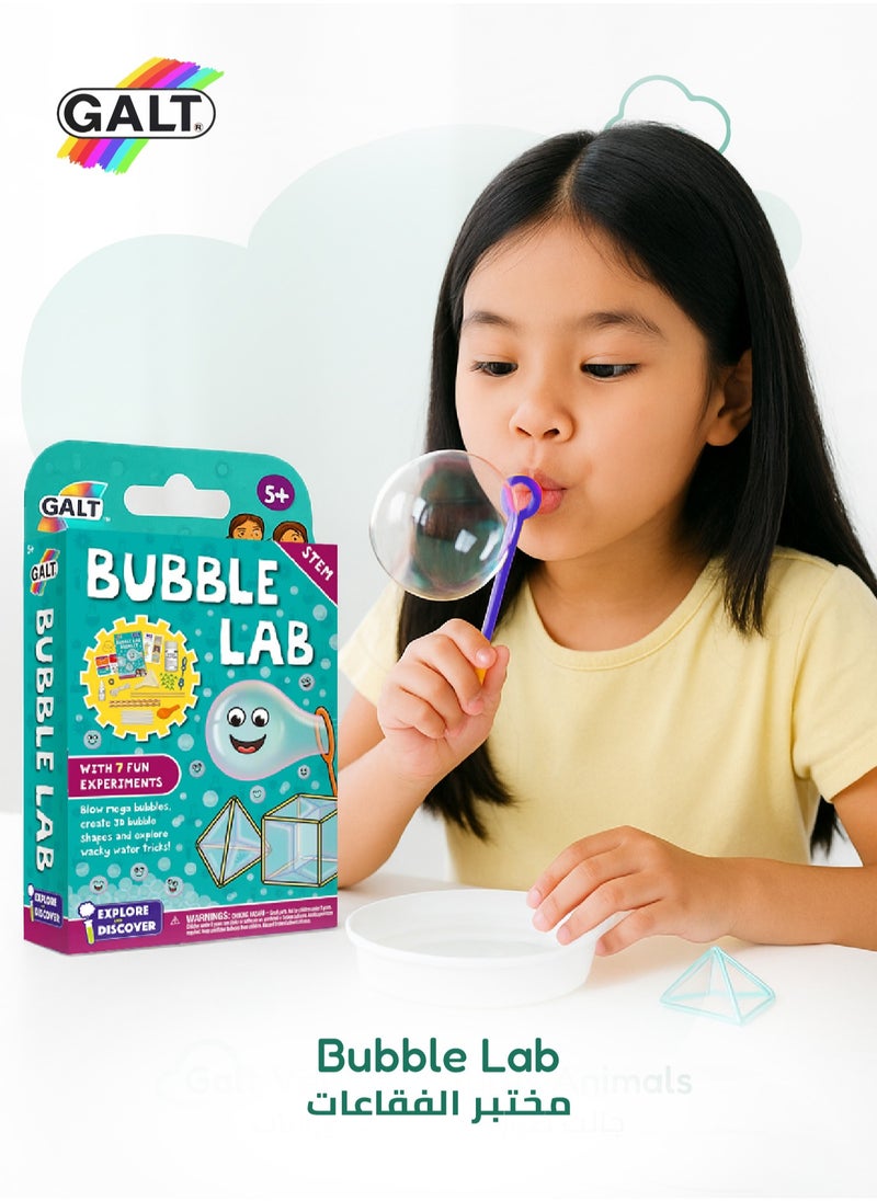 Galt Toys - STEM Bubble Lab Kit for Kids 5+ | Create Mega Bubbles | 3D Bubble Shapes | 7 Fun Experiments | Includes Lab Book | Age 5+ | Dimensions: 16x4x27cm - Image 1
