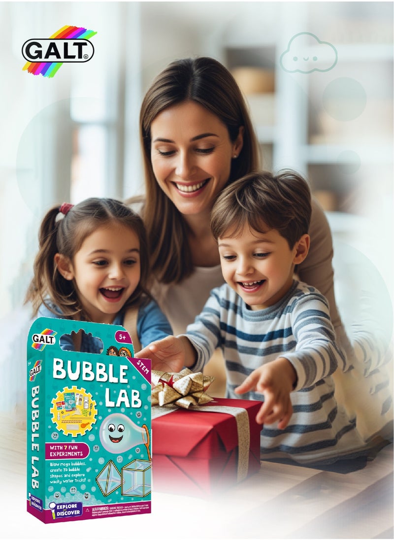 Galt Toys - STEM Bubble Lab Kit for Kids 5+ | Create Mega Bubbles | 3D Bubble Shapes | 7 Fun Experiments | Includes Lab Book | Age 5+ | Dimensions: 16x4x27cm - Image 1