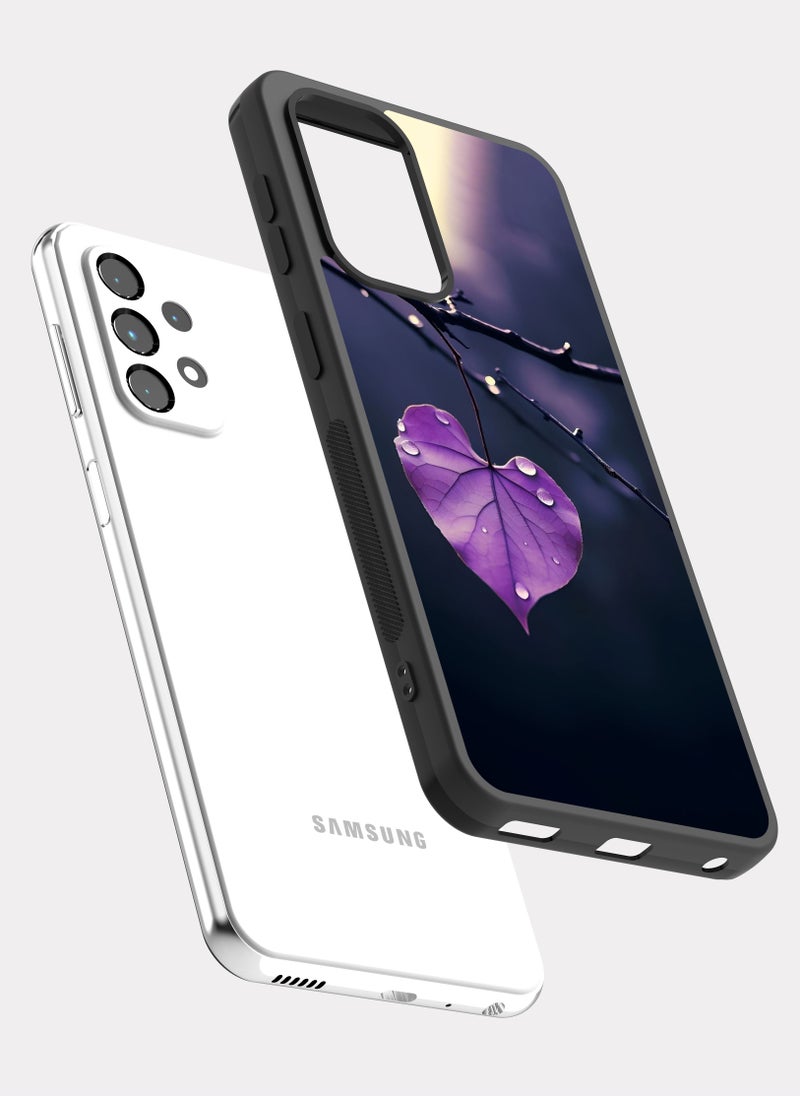 PXLAAT Samsung Galaxy A52 case cover Purple Tree Leaves - Image 2