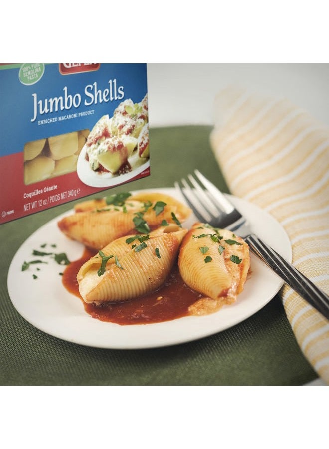 Gefen Jumbo Pasta Shells, 12oz (2 Pack) Made with Semolina Wheat | Premium Quality | Large Size - Image 3