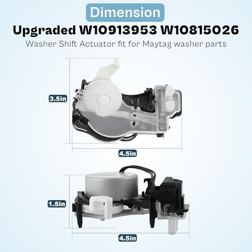 prime&swift W10913953 49tyz-e120a1 Shift Actuator fit for Whirl-pool May-tag Centen-nial Bra-vos Ama-na Ken-more Series 500 Washer Parts W11481722 50SM21-1-221B MVWX655DW1 MVWC565FW1 WTW5000DW1 prime&swift - Image 5