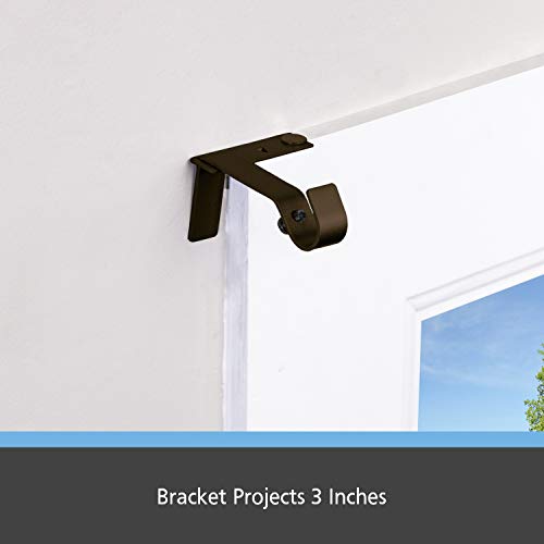 Kenney Fast Fit 5/8" No Measure Curtain Rod Brackets, Oil Rubbed Bronze - Image 5