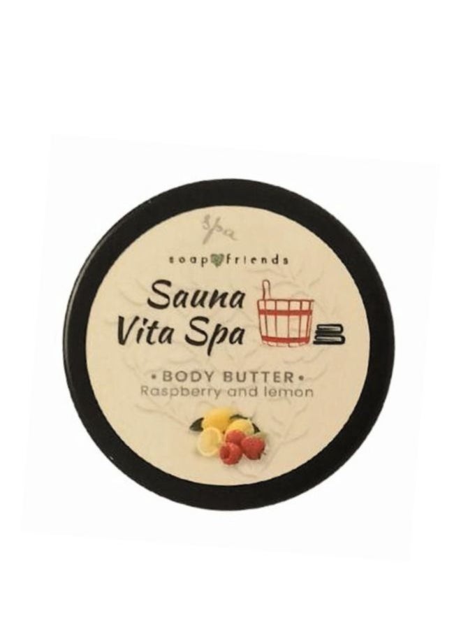 Soap&Friends Raspberry Lemon Body Butter - 50ml |  Luxurious Spa treatment for Your Skin Post-Sauna  - Image 2