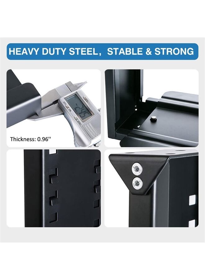 Heavy Duty Computer Wall Mount - Height Adjustable from 11.8" to 19.6", Width Adjustable from 5.7" to 9.6" - Computer Mount PC Holder Under Desk or On Wall - Image 3