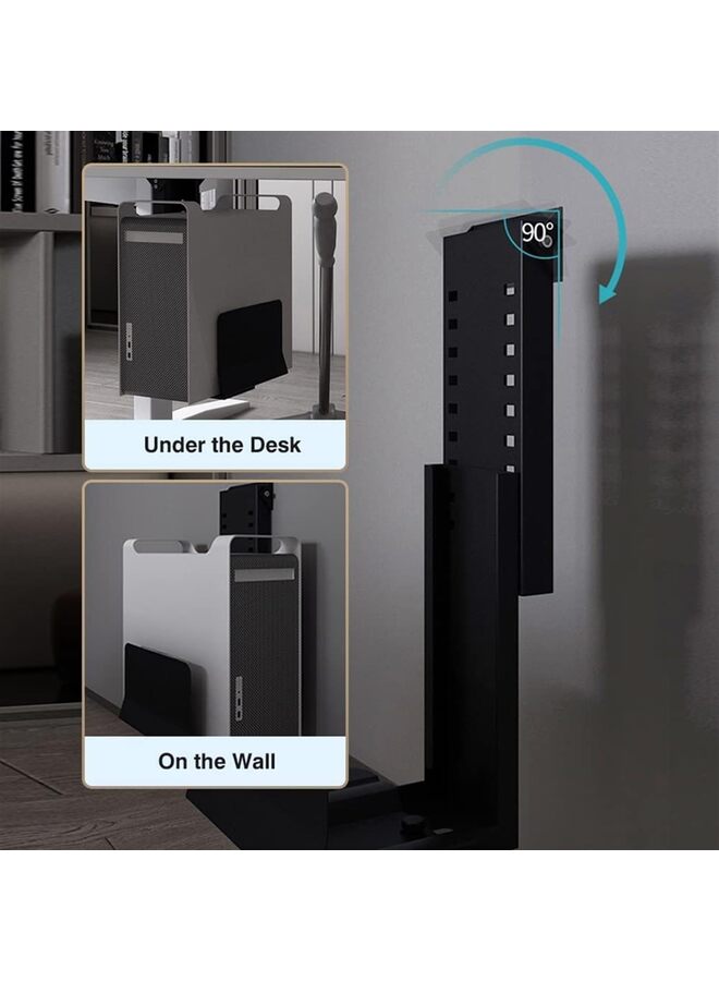 Heavy Duty Computer Wall Mount - Height Adjustable from 11.8" to 19.6", Width Adjustable from 5.7" to 9.6" - Computer Mount PC Holder Under Desk or On Wall - Image 4