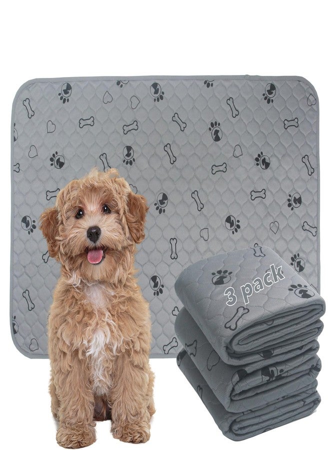 SORKUT 3 Pack 18x24 Reusable Puppy Pads Super Absorbent Washable Pee Pads for Dogs Leakproof Training Mats Waterproof Pet Training Pads for Puppy Playpen, Crate, Whelping Box, Potty Training - Image 1