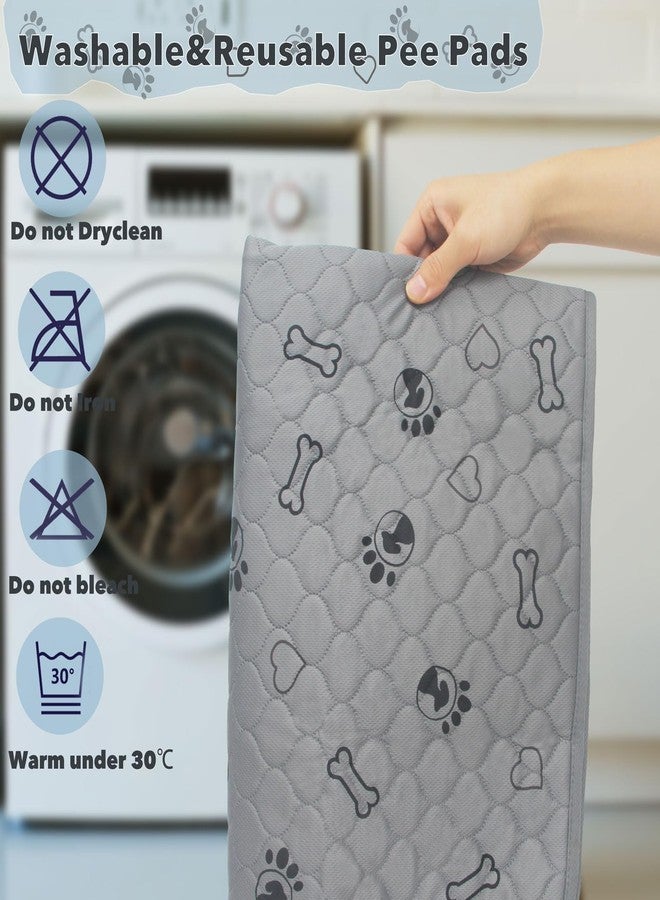 SORKUT 3 Pack 18x24 Reusable Puppy Pads Super Absorbent Washable Pee Pads for Dogs Leakproof Training Mats Waterproof Pet Training Pads for Puppy Playpen, Crate, Whelping Box, Potty Training - Image 5