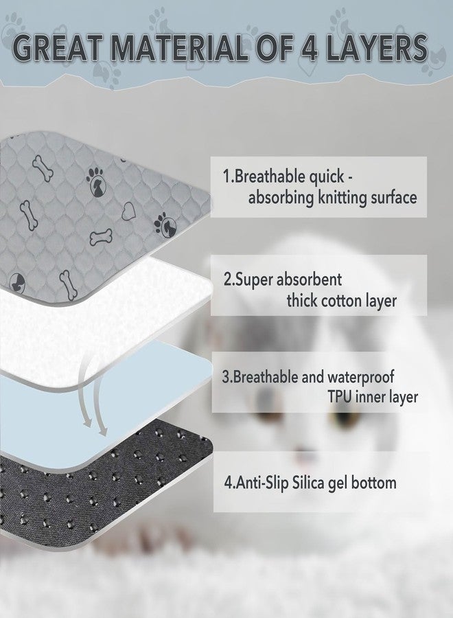 SORKUT 3 Pack 18x24 Reusable Puppy Pads Super Absorbent Washable Pee Pads for Dogs Leakproof Training Mats Waterproof Pet Training Pads for Puppy Playpen, Crate, Whelping Box, Potty Training - Image 3