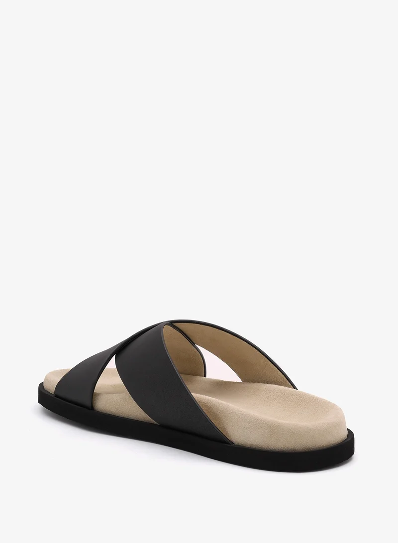 لوريان Benedetto - Cross leather sandals