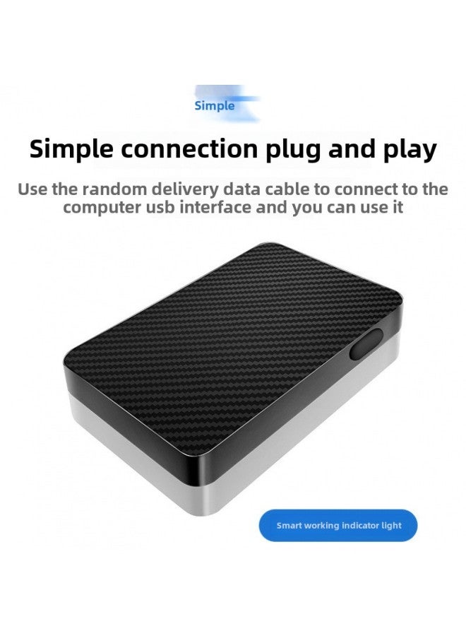 Mobile Hard Disk Mobile Mechanical Hard Disk USB3.0 Mobile Hard Disk Large Capacity External Hard Disk Data Cable-Capacity:500g Mechanical Edition-【light Dawn Black】-Interface:Usb3.0 Original Cable - Image 3