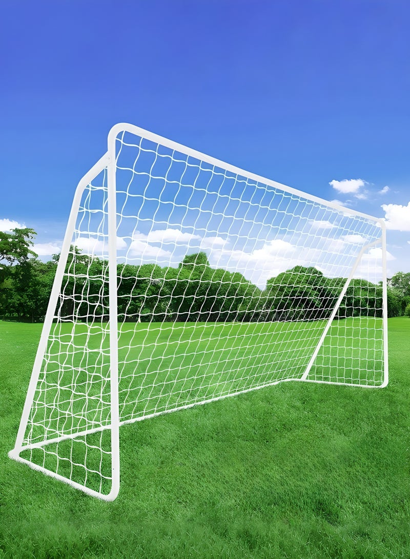 واكيمي مرمى كرة قدم محمول للفناء الخلفي، مقاس 240×90×150، شبكة وإطار مناسب للأطفال والكبار، مناسب للمنزل، للتدريب في الفناء الخلفي، معدات تدريب كرة القدم. - Image 2