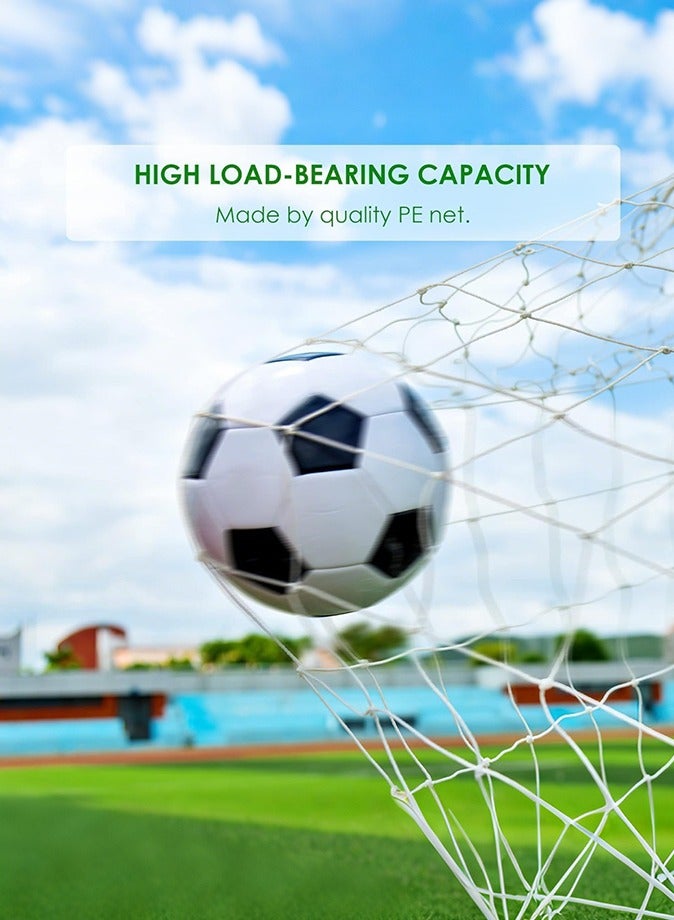 واكيمي مرمى كرة قدم محمول للفناء الخلفي، مقاس 240×90×150، شبكة وإطار مناسب للأطفال والكبار، مناسب للمنزل، للتدريب في الفناء الخلفي، معدات تدريب كرة القدم. - Image 4