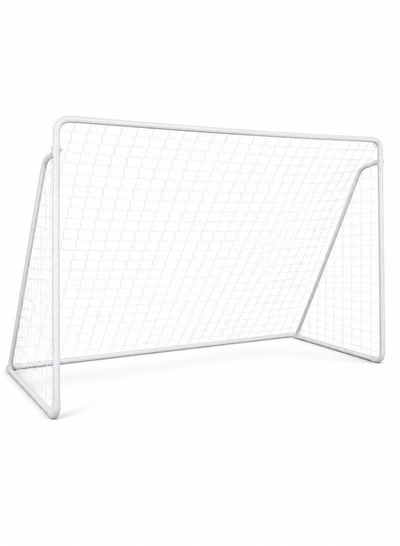 WAKYME Portable Soccer Goal for Backyard 240x90x150 Kids Adults Soccer Net and Frame for Home Backyard Practice Training Goals Soccer Training Equipment - Image 1