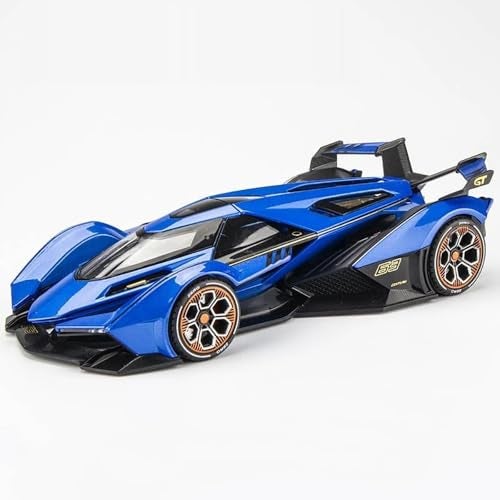 DEUSON ECOM 1:22 Scale Diecast Metal Car Lambo V12 GT Toy Car for Kids Collection Model Cars with Light Sound Pull Back Openable Door - Image 1