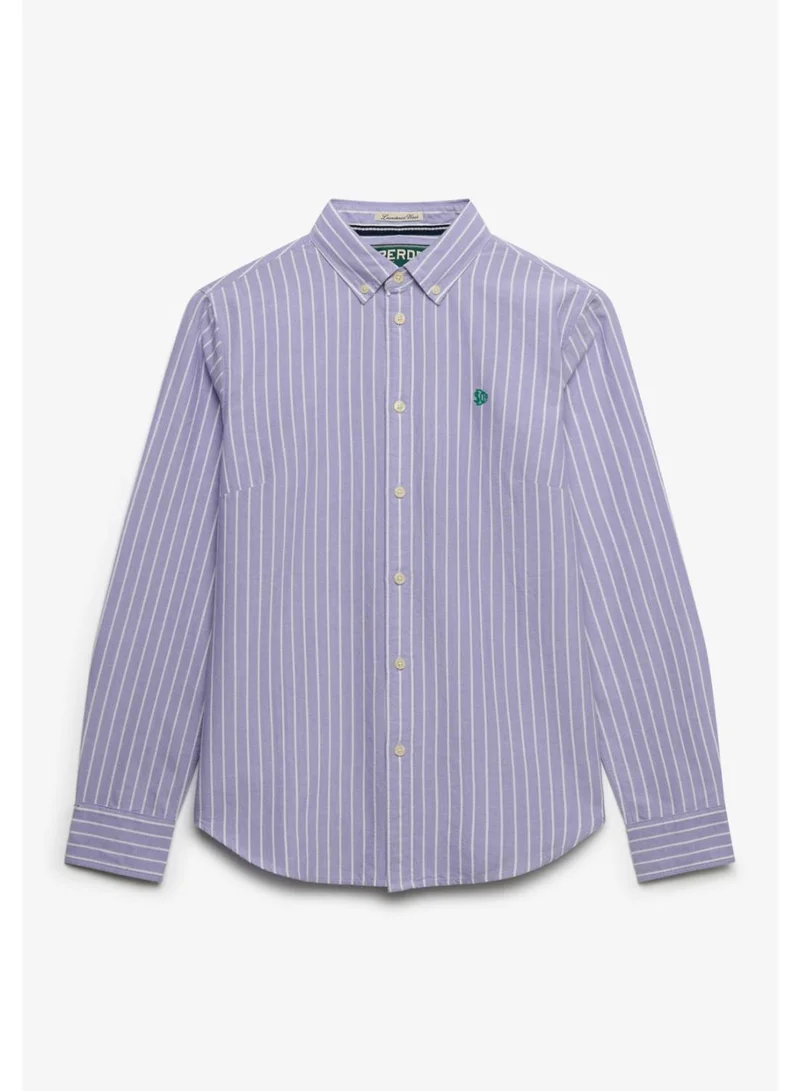 سوبر دراي Slim Oxford Button Down Long Sleeve Shirt