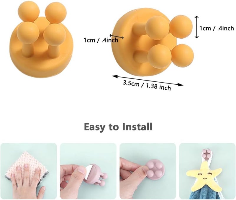 KIDWILL Self Adhesive Toothbrush & Kitchen Storage Holder - Wall Mounted Organizer for Bathroom, Wash Basin, Travel & Home Use - No Drilling, Waterproof, Space-Saving Design - Image 2