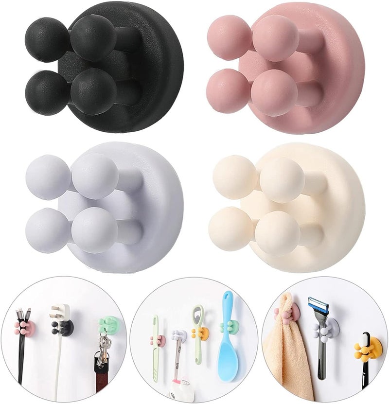 KIDWILL Self Adhesive Toothbrush & Kitchen Storage Holder - Wall Mounted Organizer for Bathroom, Wash Basin, Travel & Home Use - No Drilling, Waterproof, Space-Saving Design - Image 1