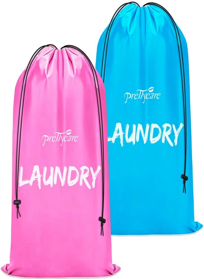 بريتي كير حقائب غسيل ملابس السفر PrettyCare 2 XL (36 × 24 بوصة) للملابس الرقيقة، قابلة للغسل، ومنظم للملابس المتسخة - سهلة الحمل لأربع غسلات، كبيرة بما يكفي لسلة الغسيل أو سلة مستلزمات السفر - Image 1