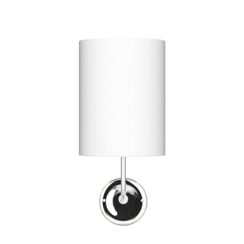 Craftter Wall Lamp for Living and Bed Room Light-Stainless Steel Base (B22 Bulb, 40-Watt, Textured White) - Image 4