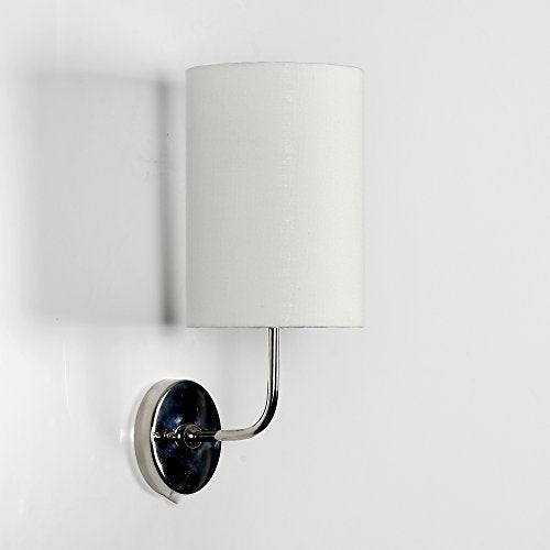 Craftter Wall Lamp for Living and Bed Room Light-Stainless Steel Base (B22 Bulb, 40-Watt, Textured White) - Image 2