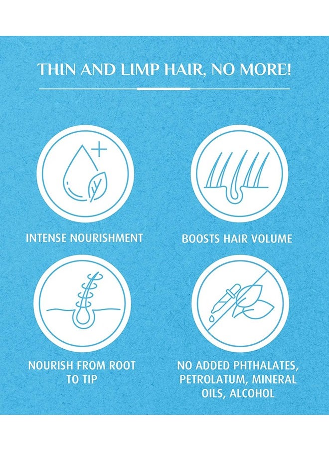 Pack Of 2 Volume, Thickness Shampoo And Conditioner Enriched With Coconut, Castor, 400ml
