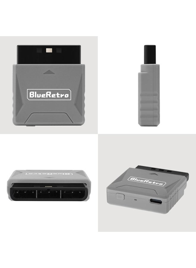 Generic - PS1/ps2 Mini BlueRetro Bluetooth Controller Converter Bluetooth Wireless Handle Controller Adapter-Product Color:Black - Image 1