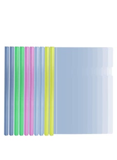 Generic Clear Report Covers A4 Size with Sliding Bars, 15mm Presentation File Folders Binder, 130 Sheet Capacity, for Homework Folder, Presentation Folder, File Folder, 5 Assorted Colors(20 Pack)  - Image 1