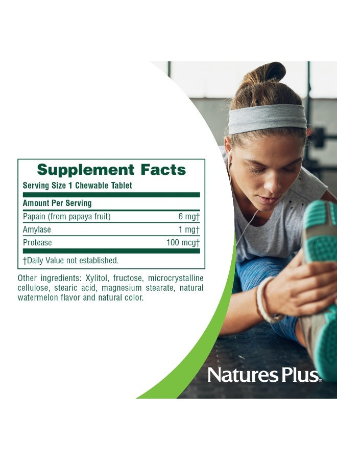 Natures Plus Papaya Enzyme - 6 mg Papain - All Natural Digestive Aid Supplement, Contains Amylase & Protease - 360 Chewable Tablets (360 Servings) - Image 5