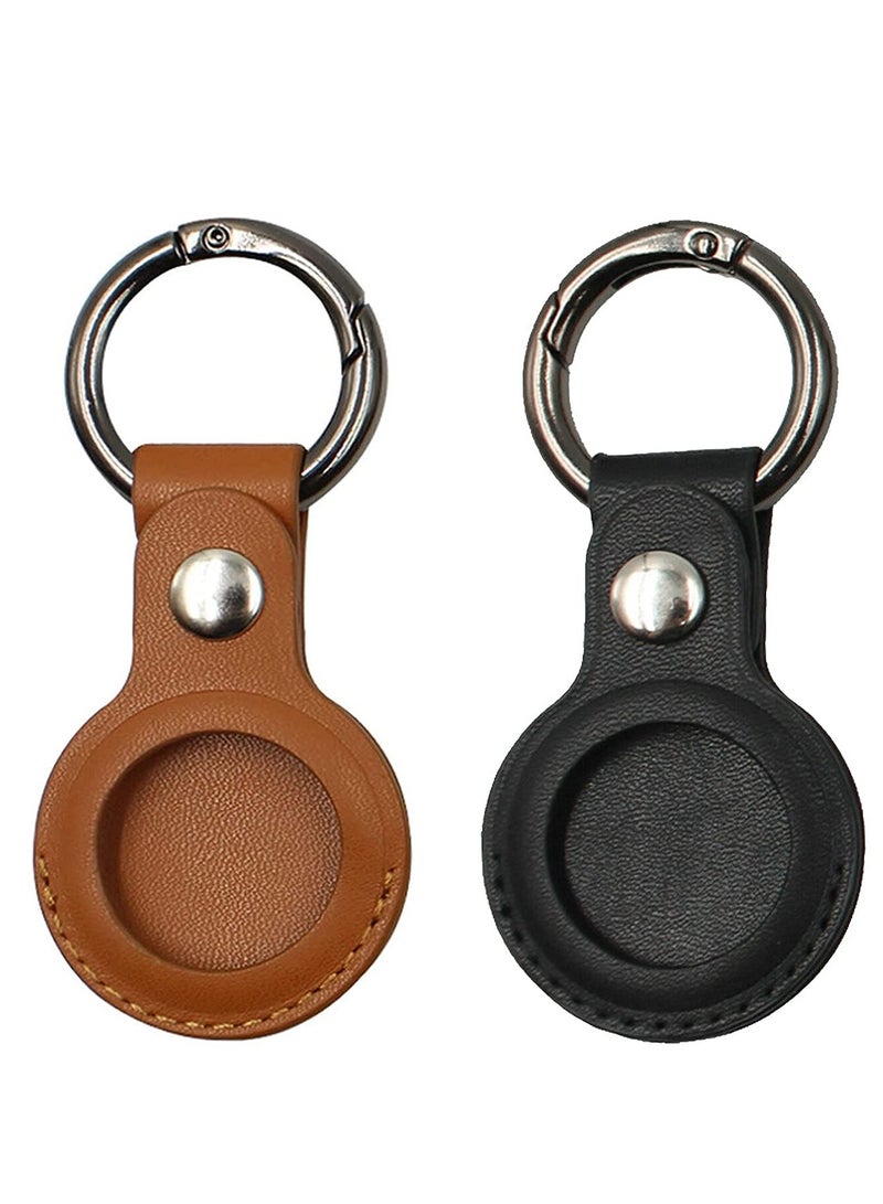 Excefore حافظة مفاتيح AirTags من الجلد، 2 قطعة - Image 1