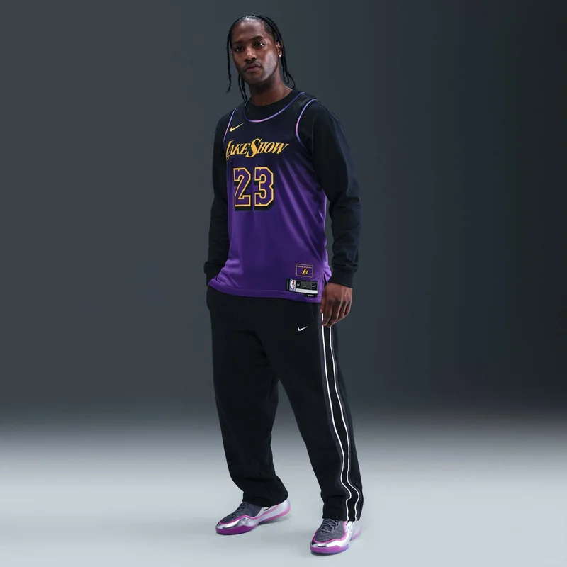 Nike Purple Men's NBA 24/25 Los Angeles Lakers City Edition Swingman Basketball Jersey for Men | Best Price UAE