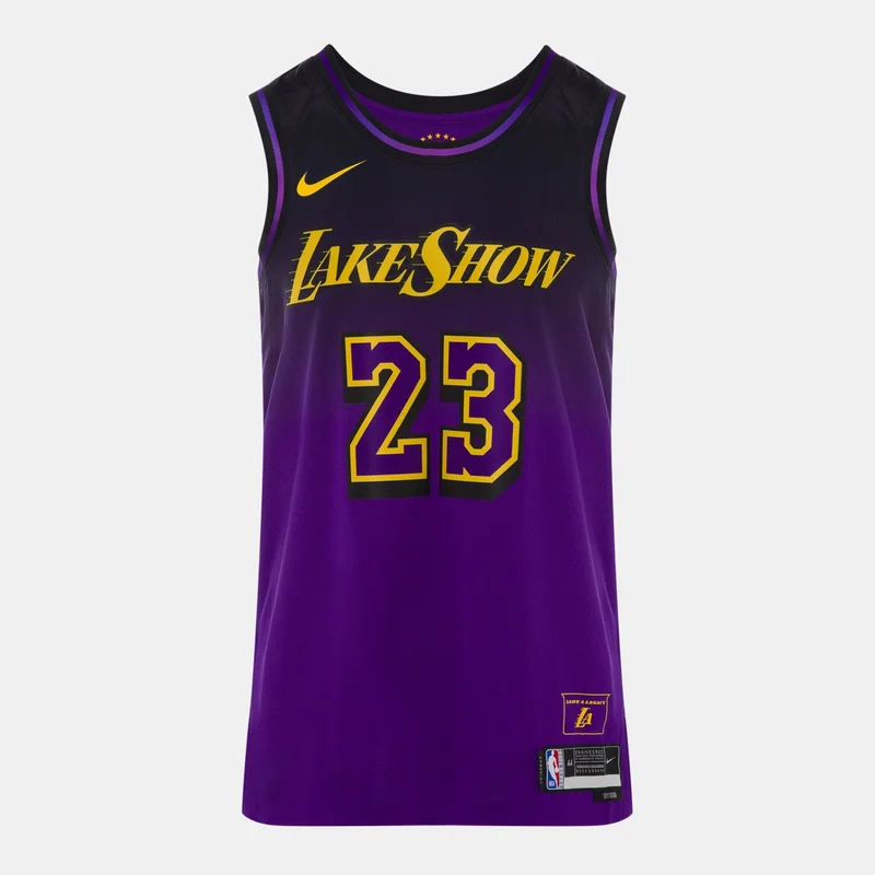 Nike Purple Men's NBA 24/25 Los Angeles Lakers City Edition Swingman Basketball Jersey for Men | Best Price UAE
