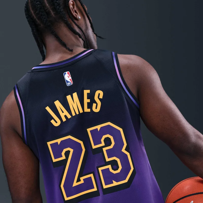 Nike Purple Men's NBA 24/25 Los Angeles Lakers City Edition Swingman Basketball Jersey for Men | Best Price UAE