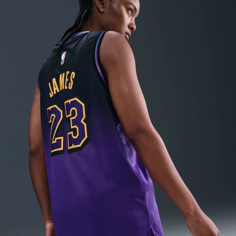 Nike Purple Men's NBA 24/25 Los Angeles Lakers City Edition Swingman Basketball Jersey for Men | Best Price UAE