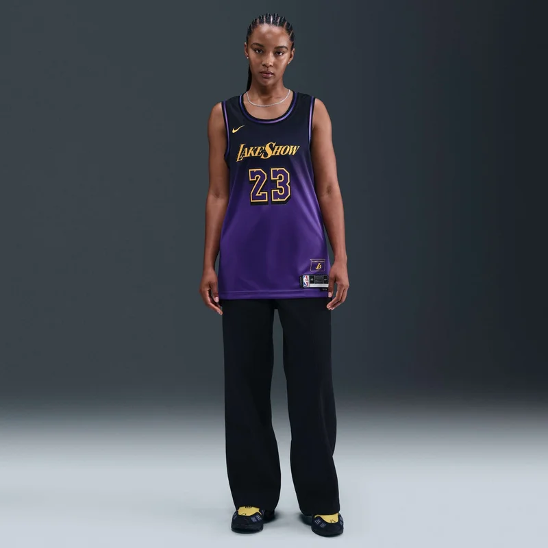 Nike Purple Men's NBA 24/25 Los Angeles Lakers City Edition Swingman Basketball Jersey for Men | Best Price UAE