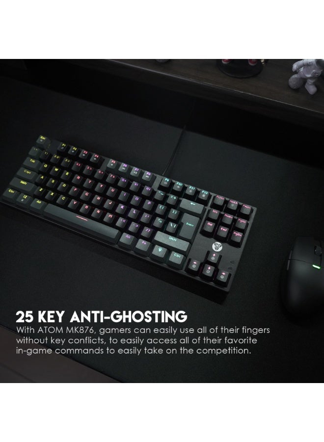فانتيك لوحة مفاتيح الألعاب الميكانيكية السلكية ATOM 87 MK876 V2 RGB TKL SUMI EDITION - Image 3