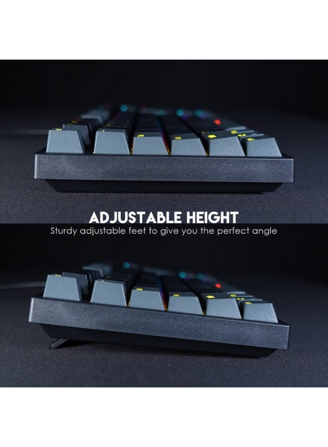 فانتيك لوحة مفاتيح الألعاب الميكانيكية السلكية ATOM 87 MK876 V2 RGB TKL SUMI EDITION - Image 5