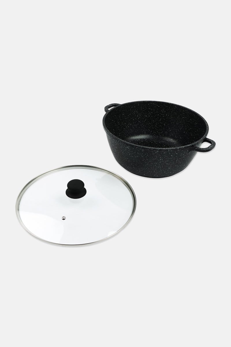 YOTO Cast Aluminum Deep Casserole, Black  - Image 4