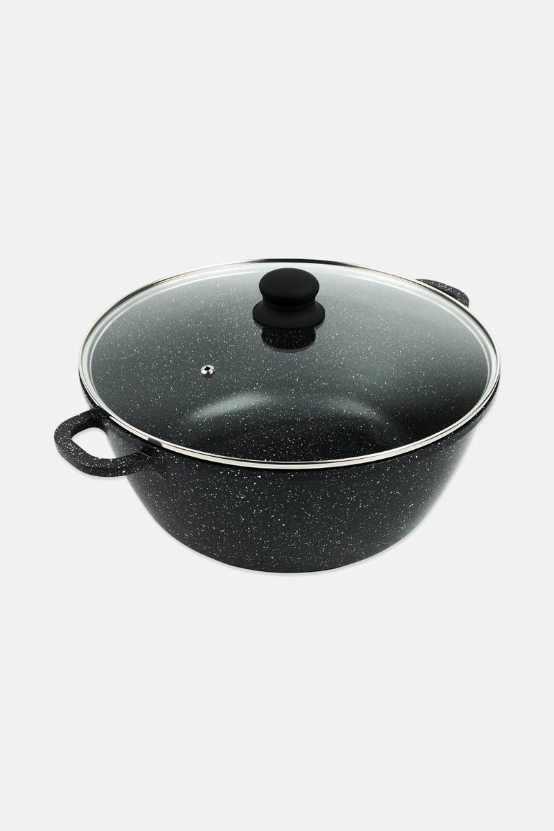 YOTO Cast Aluminum Deep Casserole, Black  - Image 3