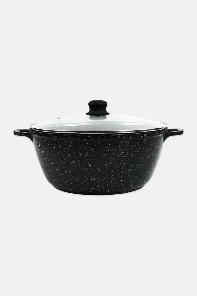 YOTO Cast Aluminum Deep Casserole, Black  - Image 1