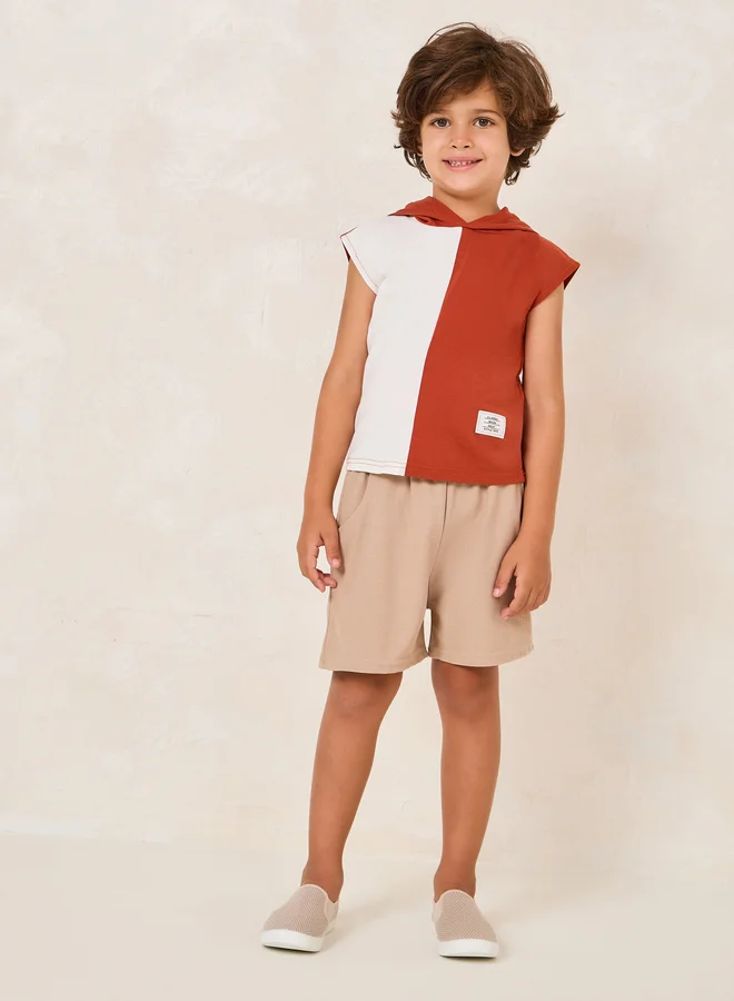 Styli Styli Patch Detail Shorts with Drawstring