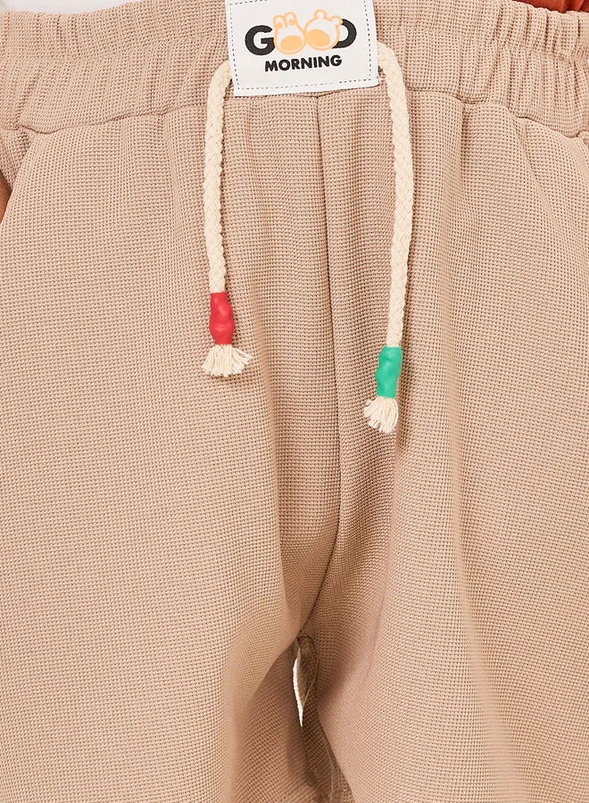 Styli Styli Patch Detail Shorts with Drawstring