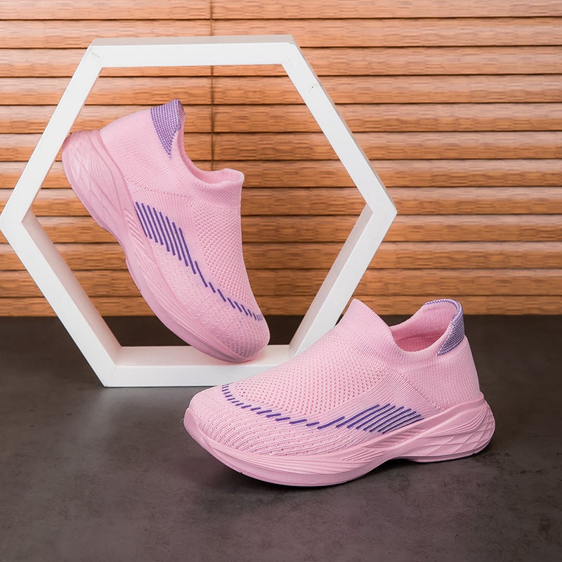 Plus Kidsren'S Shoes Kidsren'S Slip-On Sneakers 2026 New Spring & Fall Boys And Girls Socks Mesh Shoes Breathable Mesh - Image 3