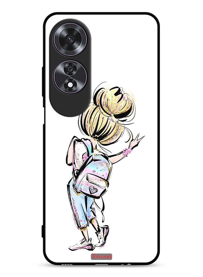 Tolwak Oppo A60 Protective Case Cover Back To School Girl Art - Image 1