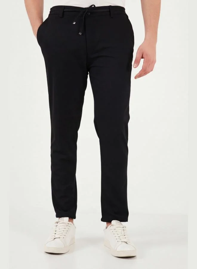 Buratti  Buratti Slim Fit Regular Waist Tapered Leg Trousers Men's Pants 6843654 for Men | Best Price UAE