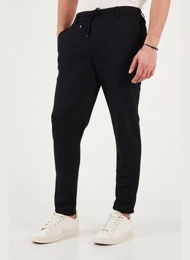 Buratti  Buratti Slim Fit Regular Waist Tapered Leg Trousers Men's Pants 6843654 for Men | Best Price UAE