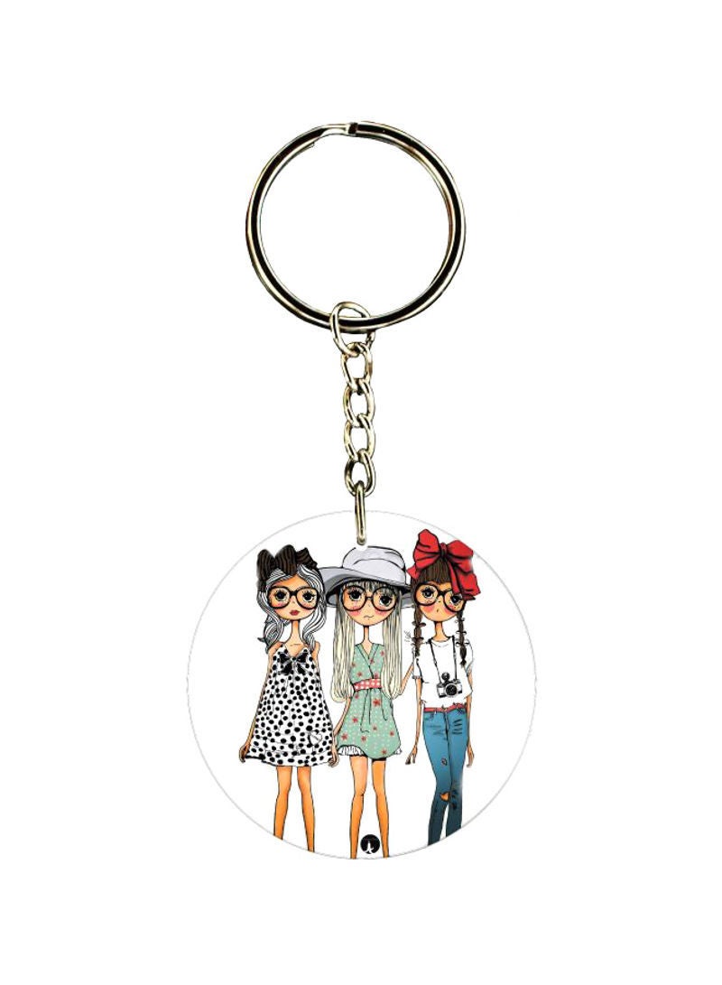 RKN Girls Printed Keychain